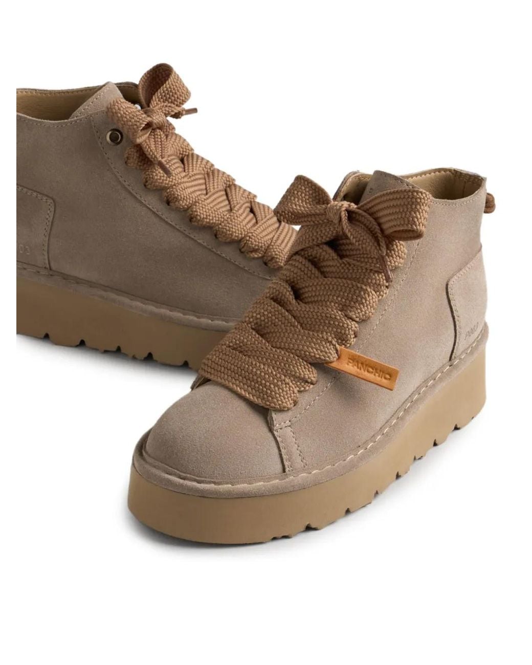 Pànchic Brown P003 Platform Suede Sneakers