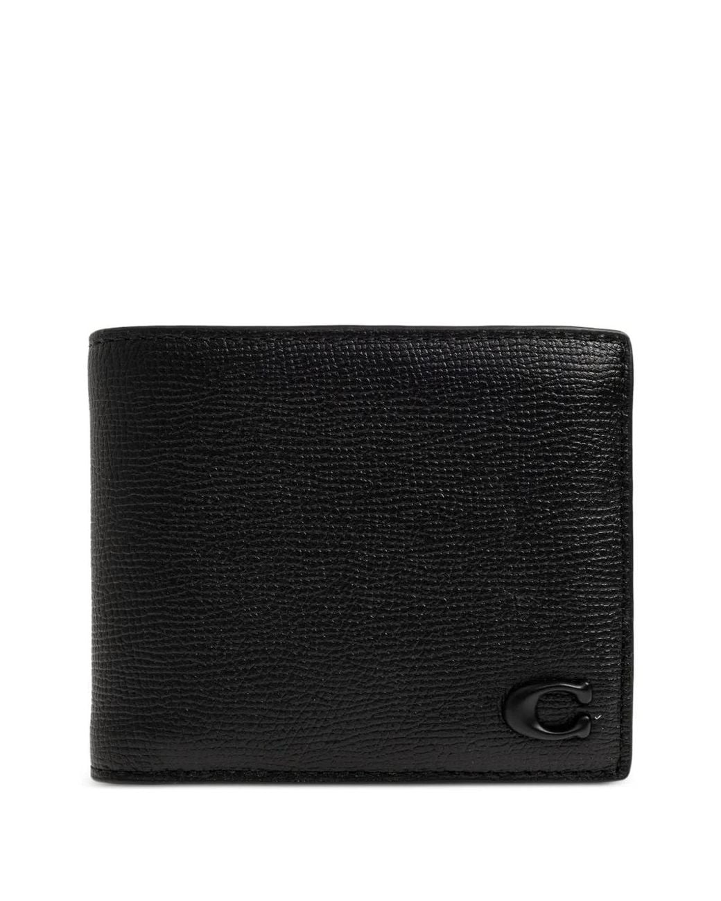 COACH Black 3-In-1 Wallet With Signature Canvas Interior for men