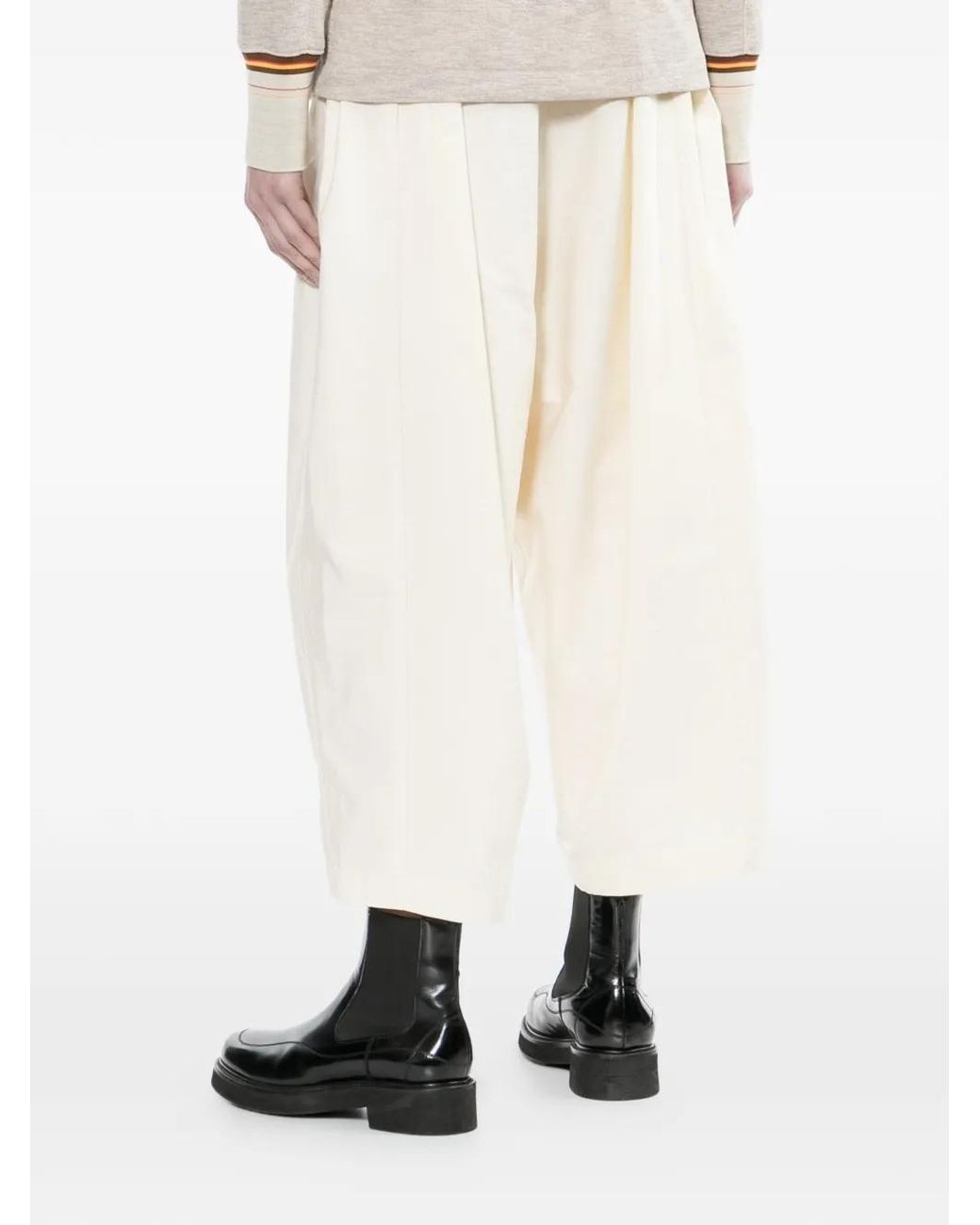 Toga White Tapered-Leg Trousers