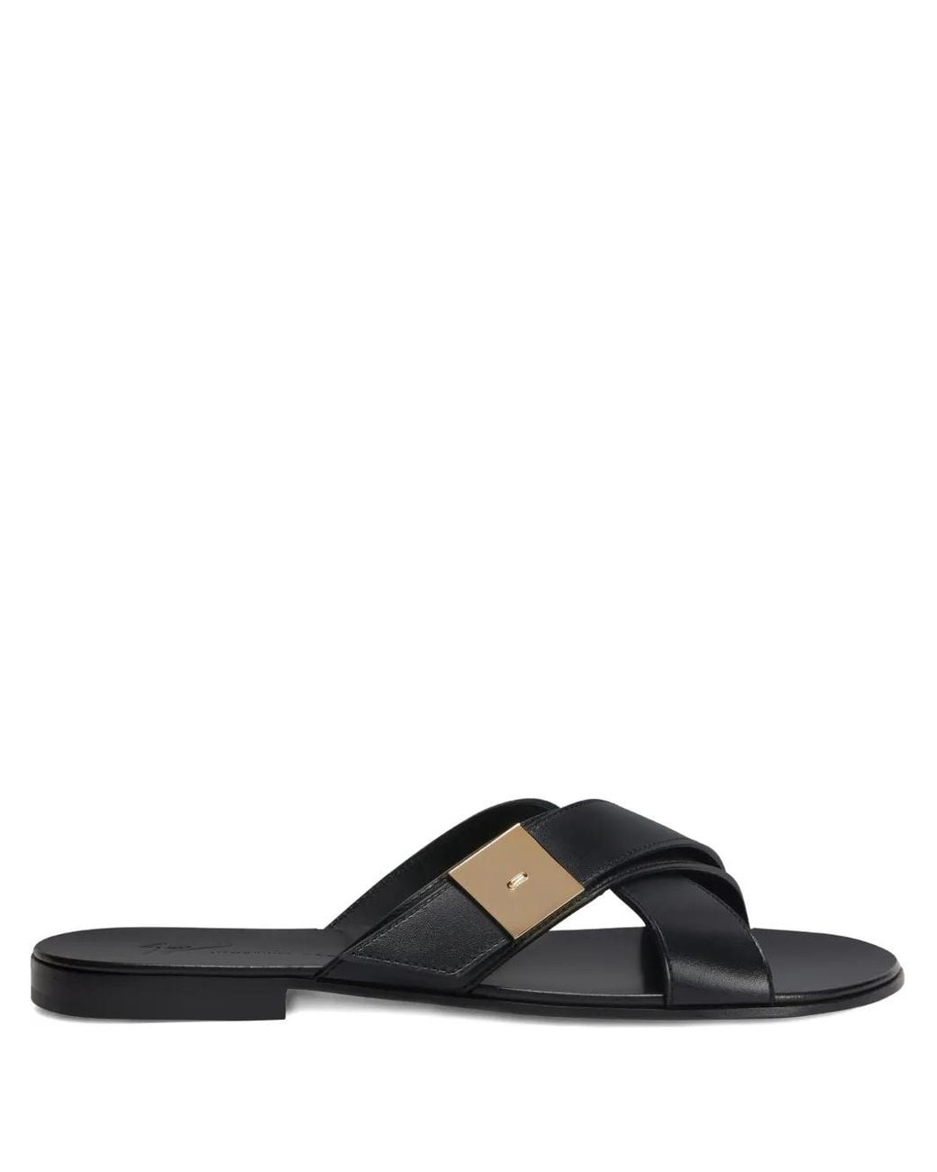 Giuseppe Zanotti Leather Slides in Black for Men | Lyst display picture 1