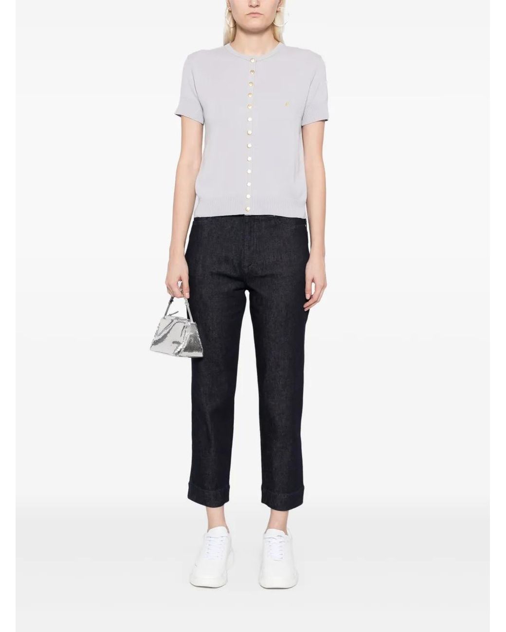 Agnes B. White Swing Cardigan