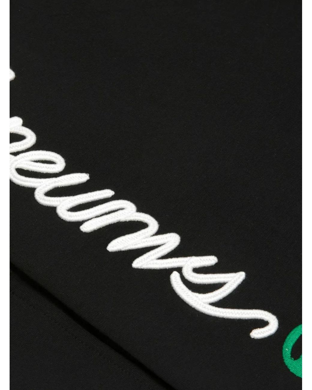 Aape By A Bathing Ape Black Logo-Appliqué Track Shorts for men