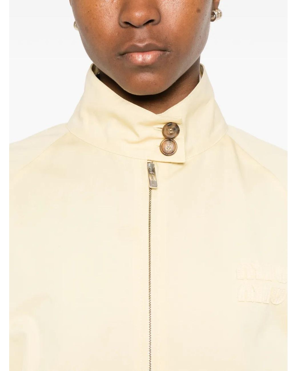 Miu Miu Natural Cotton Blouson Jacket