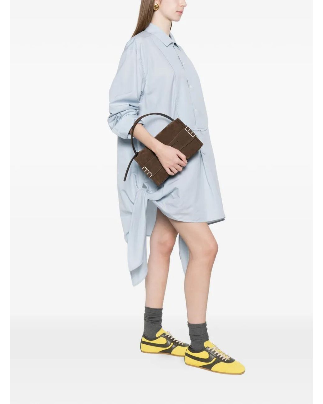 J.W. Anderson Blue Side Knot Mini Dress