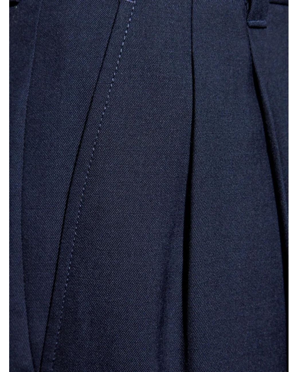 Casablanca Blue Straight Trousers for men
