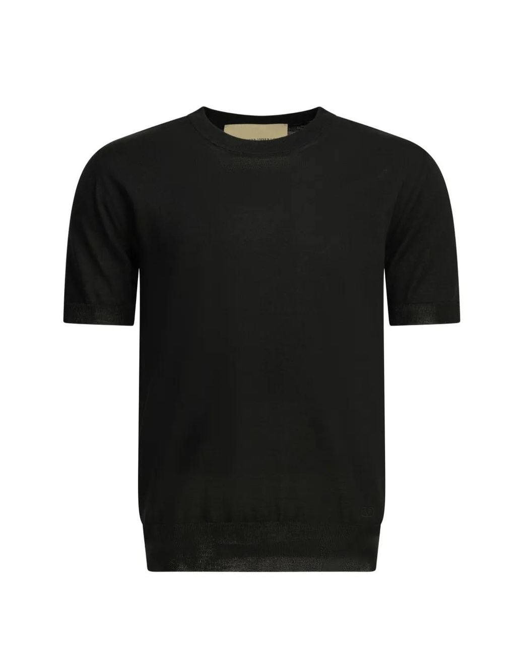 Valentino Garavani Black Crew-Neck T-Shirt for men