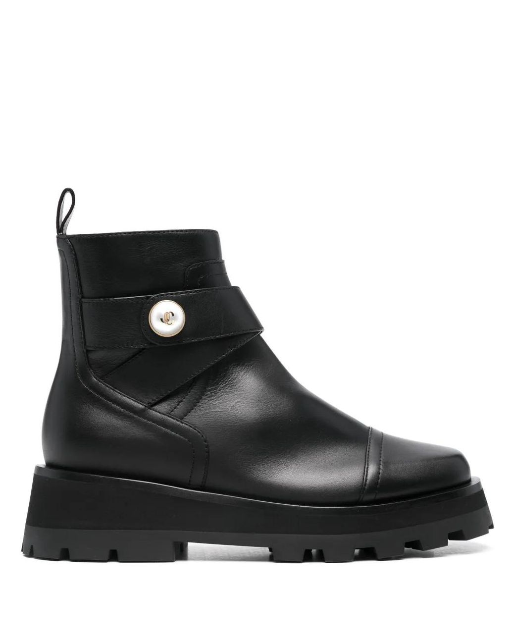 Jimmy Choo Black Meena Side-Zip Ankle Boots