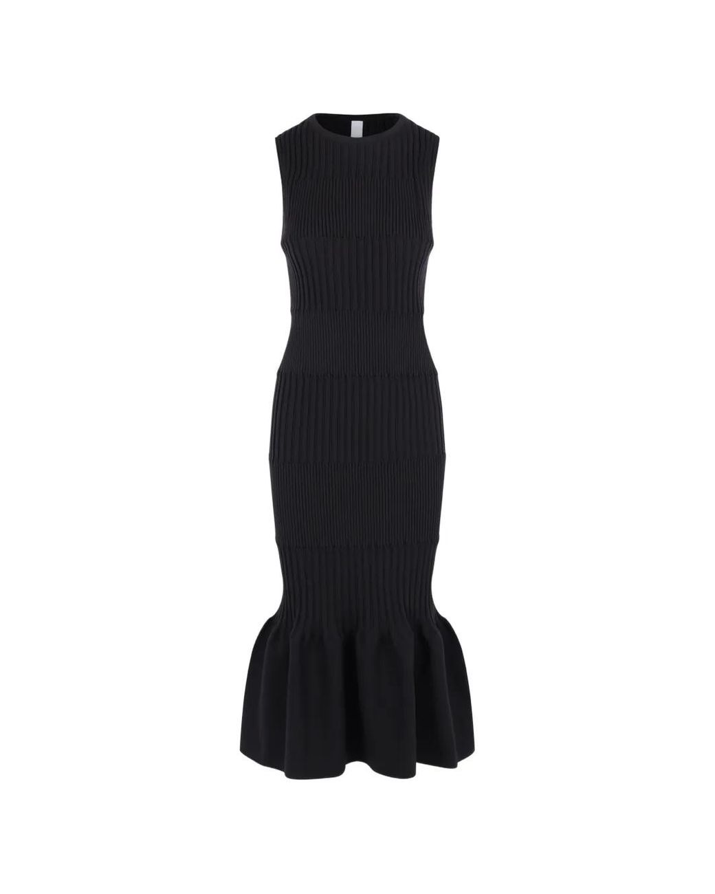 CFCL Black Sleeveless Midi Dress
