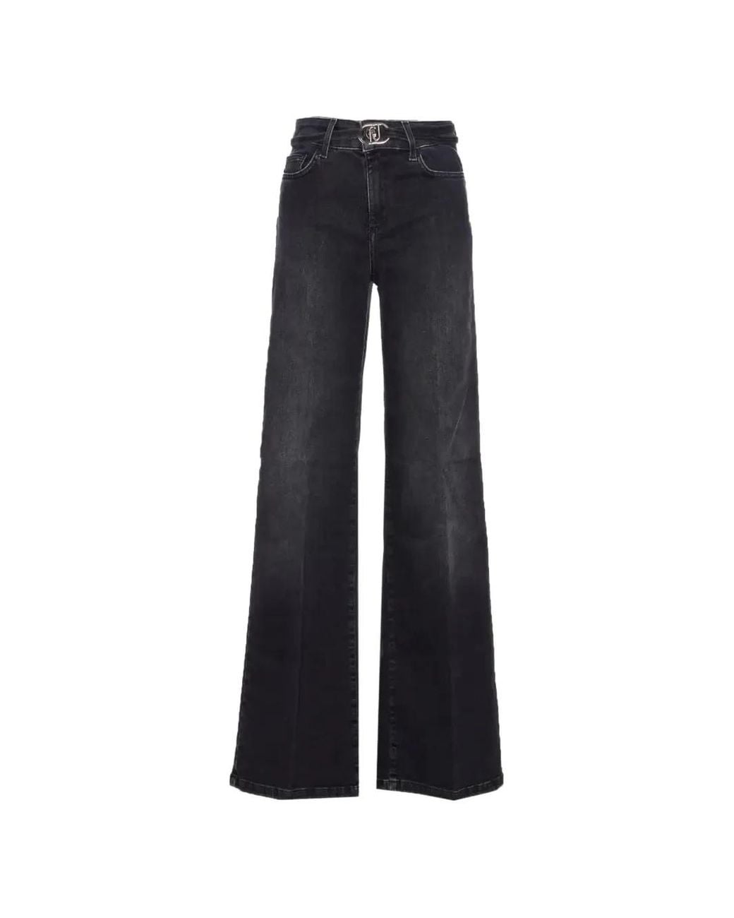 Liu Jo Blue Logo-Belt Jeans