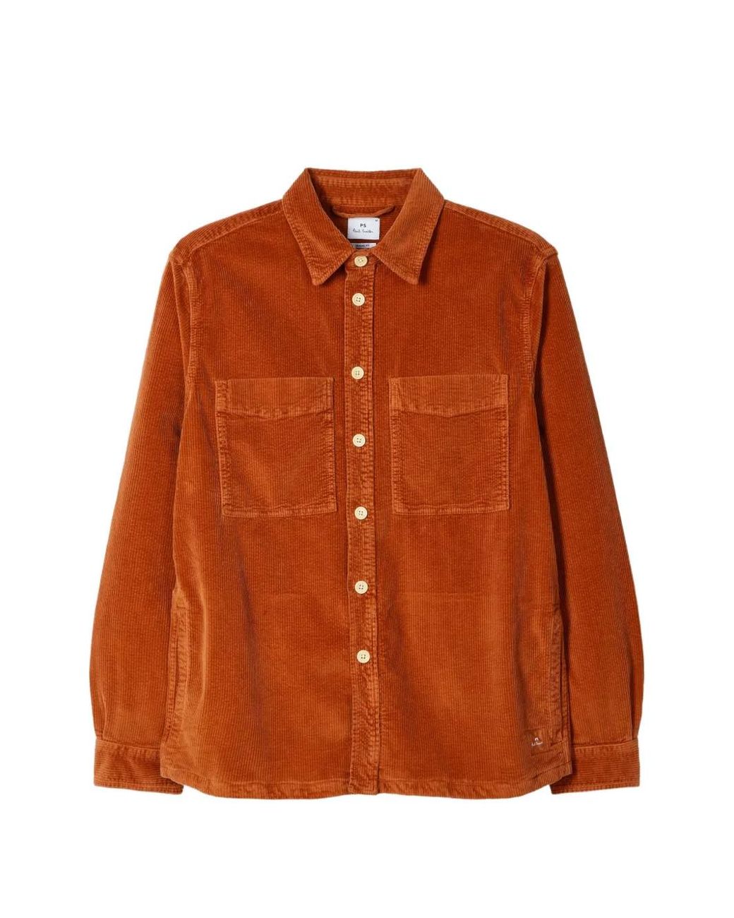 Paul Smith Orange Corduroy Pocket Jacket for men