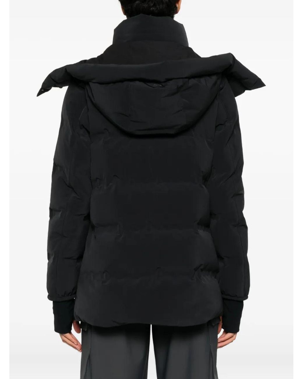 Herno Black Hooded Zip-Up Jacket