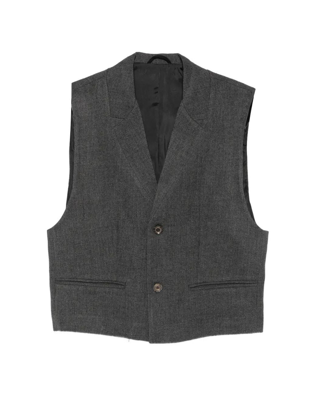 Imperial Black Gilet À Boutonnière for men