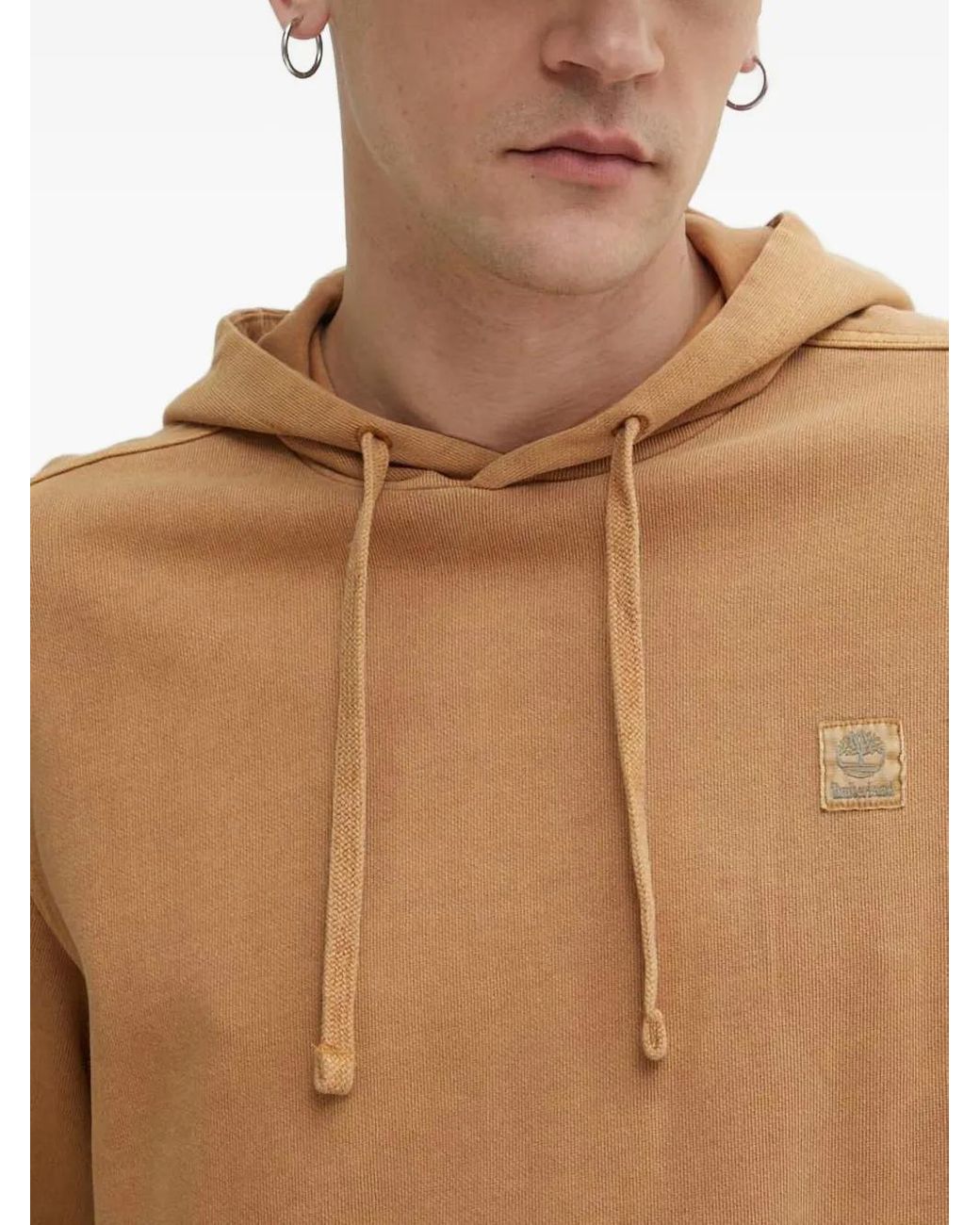 Timberland Hoodie Met Trekkoord En Patch in het Brown voor heren
