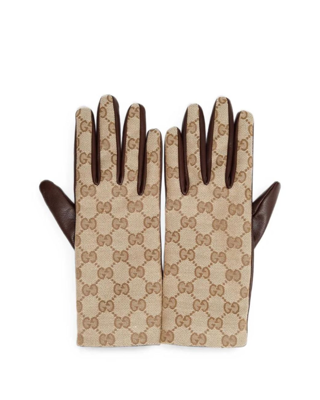 Gucci Natural Gg Supreme Gloves