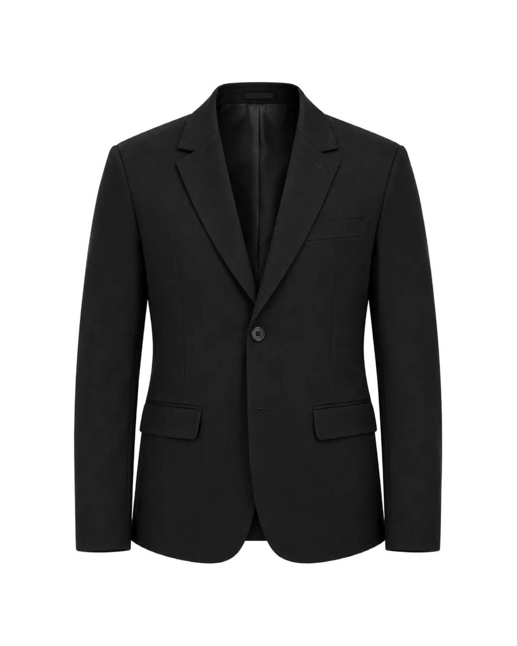 ARMANI EXCHANGE Black Single-Breasted Blazer for men