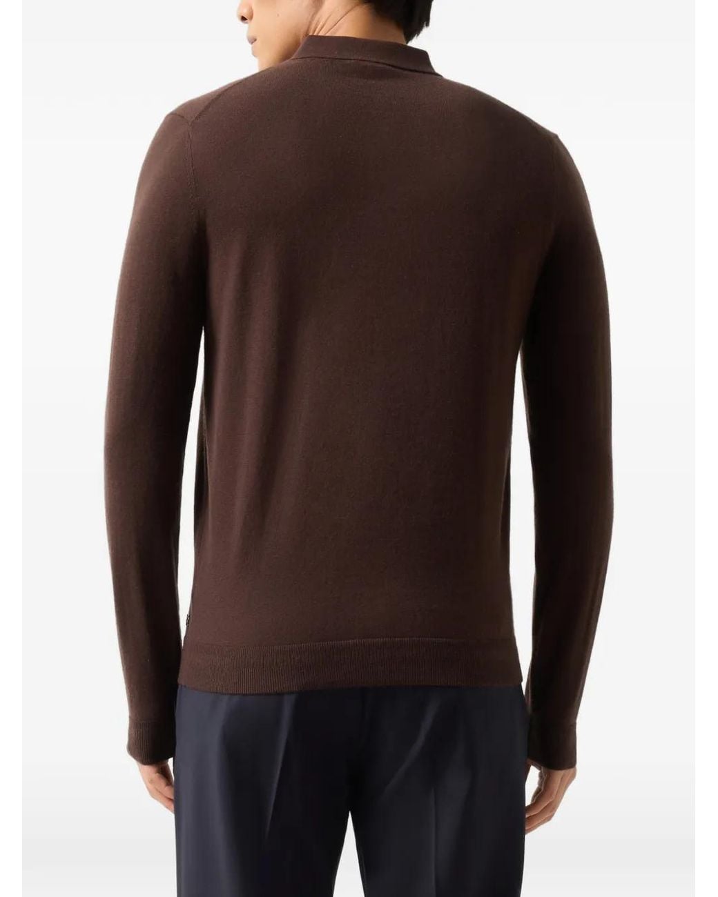 Bogner Black Jake Long-Sleeve Polo Shirt for men