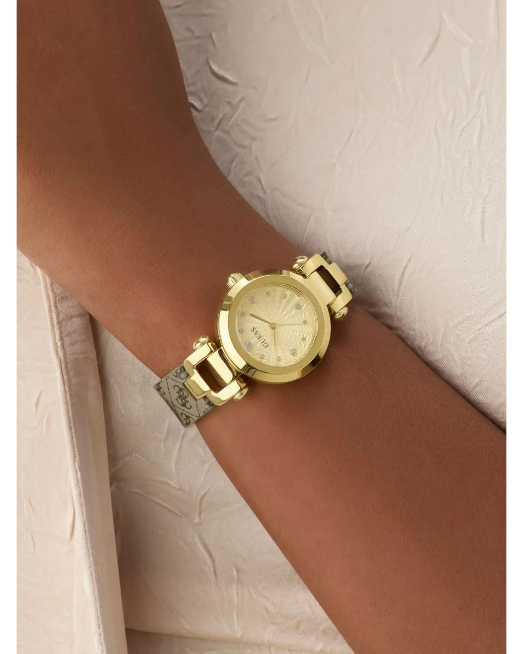 Guess Metallic Ginger Tone Analog Watch