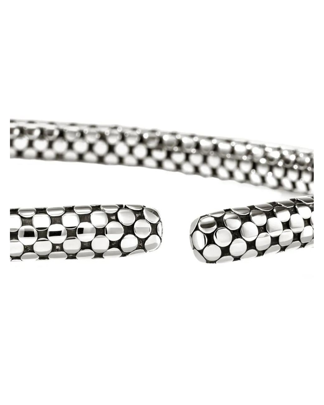 John Hardy Metallic Sterling Dot Collar Necklace