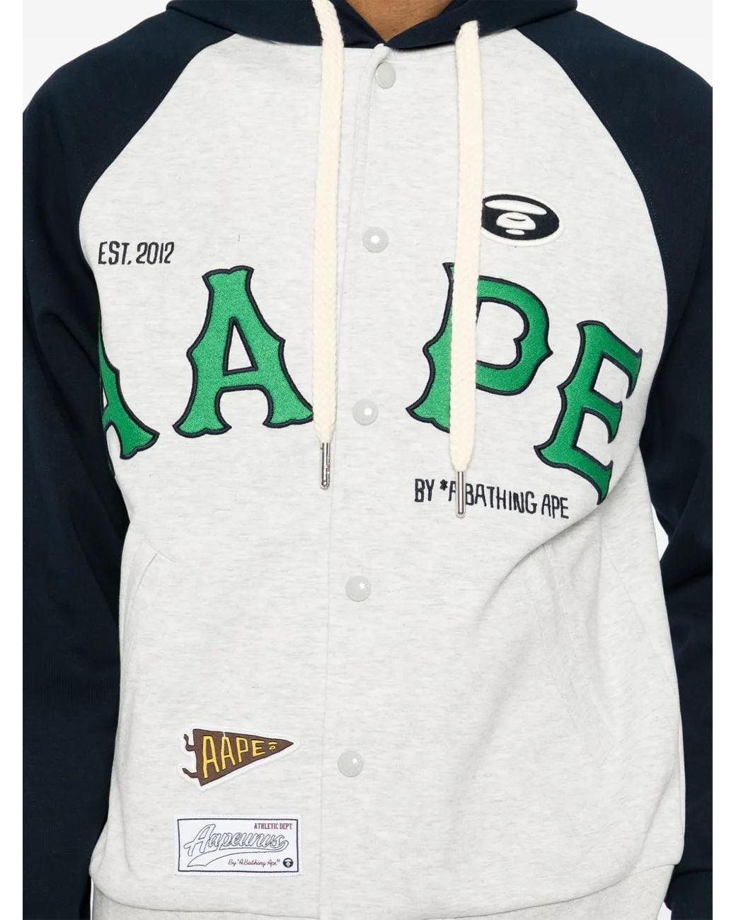 Aape By A Bathing Ape Blue Patched Jacket for men