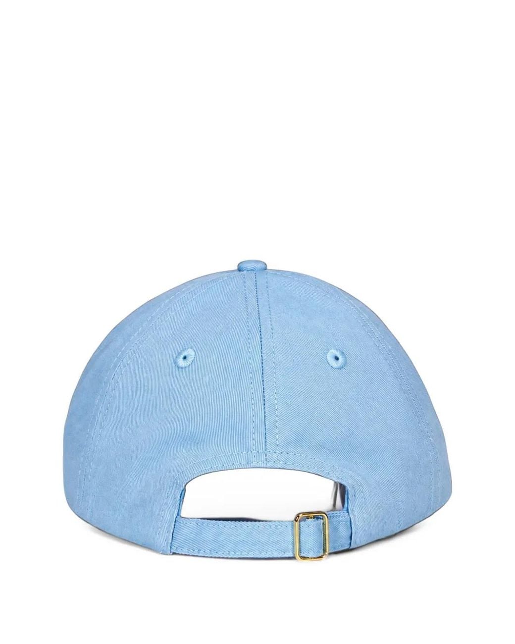 Casablanca Blue Logo-Patch Baseball Cap for men