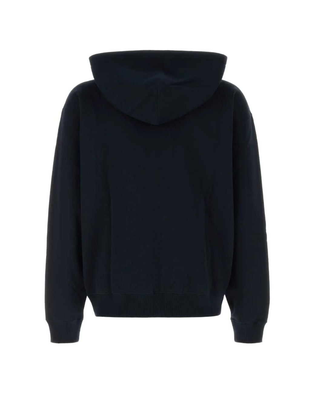 Jil Sander Blue Zip-Up Drawstring Hoodie for men