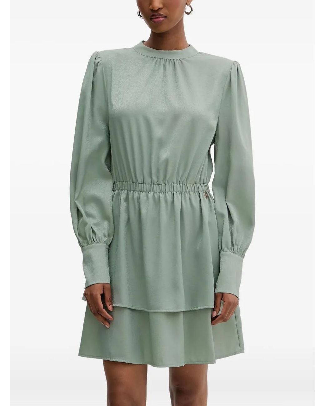 Silvian Heach Green Long-Sleeve Dress