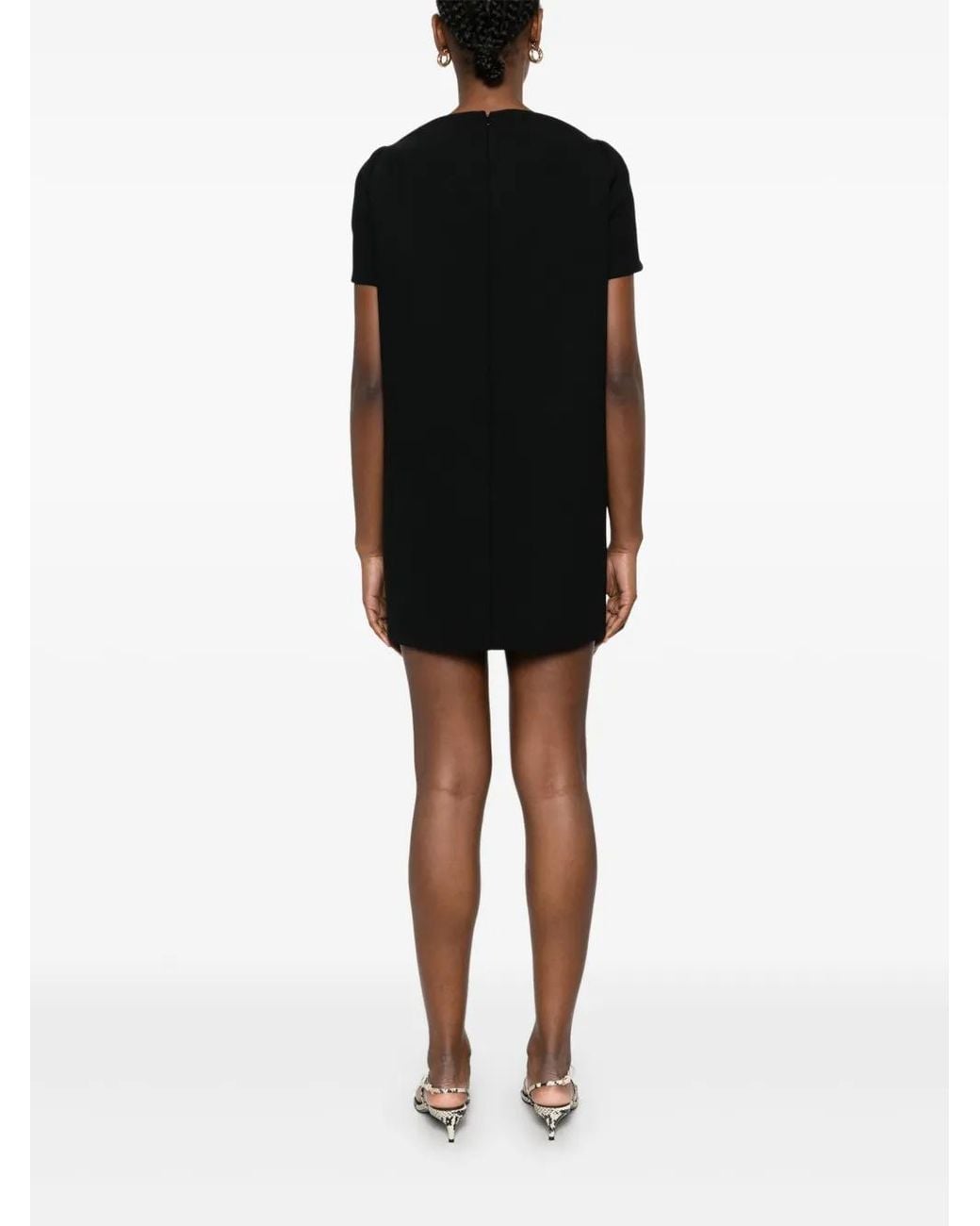 Khaite Black Chic Mini Dress For