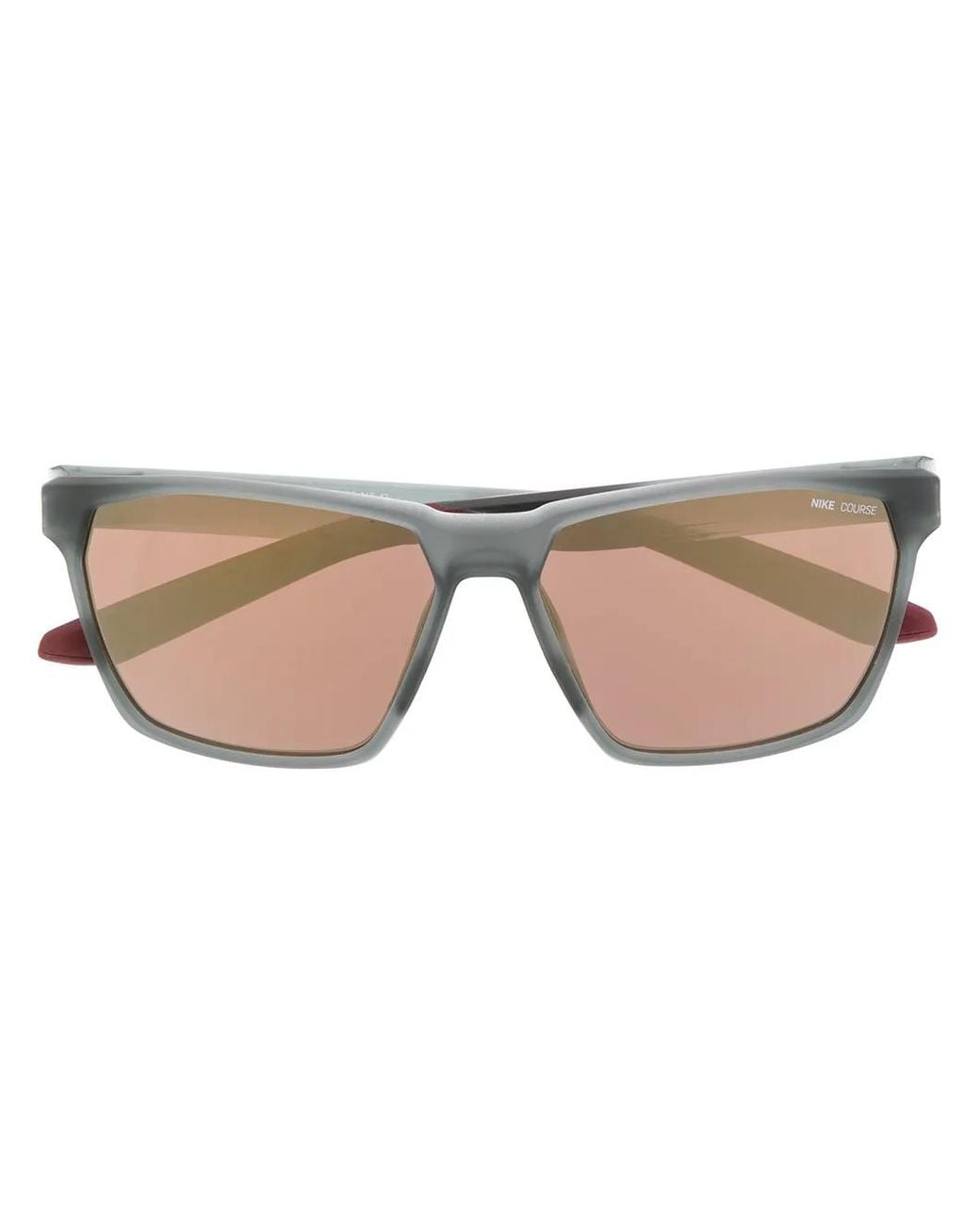 Nike Gray Maverick Square Frame Sunglasses for men
