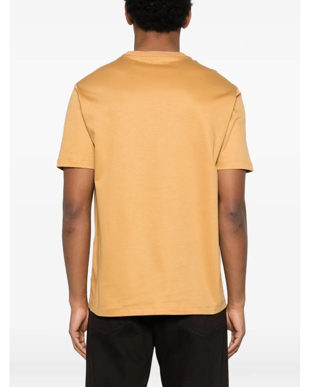 Kiton Orange Crew-Neck T-Shirt for men