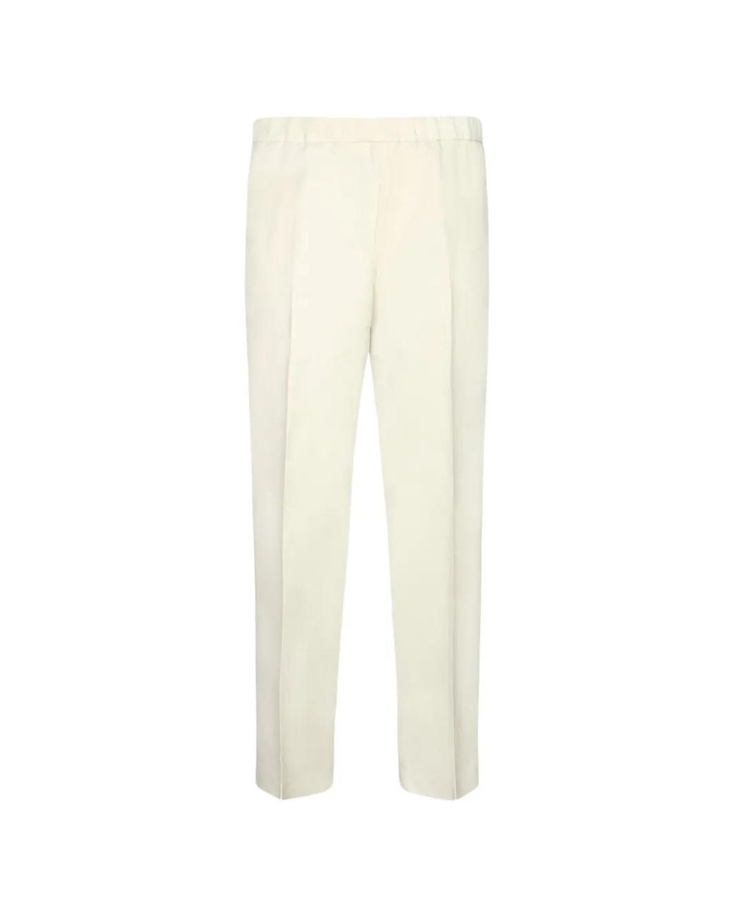 Costumein White Tailored Trousers for men