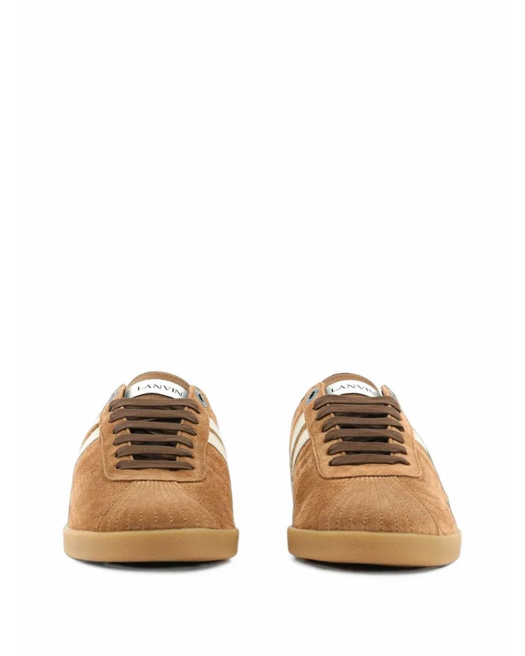 Lanvin Brown Glenn 2.0 Suede Sneakers