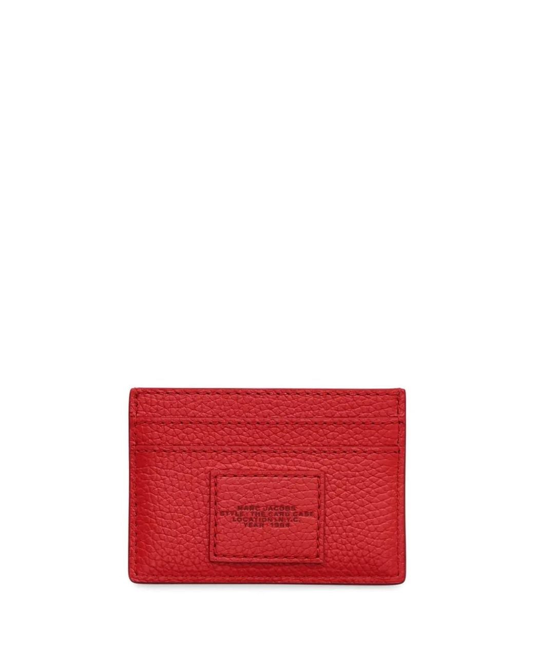 Marc Jacobs Red The Leather Card Case