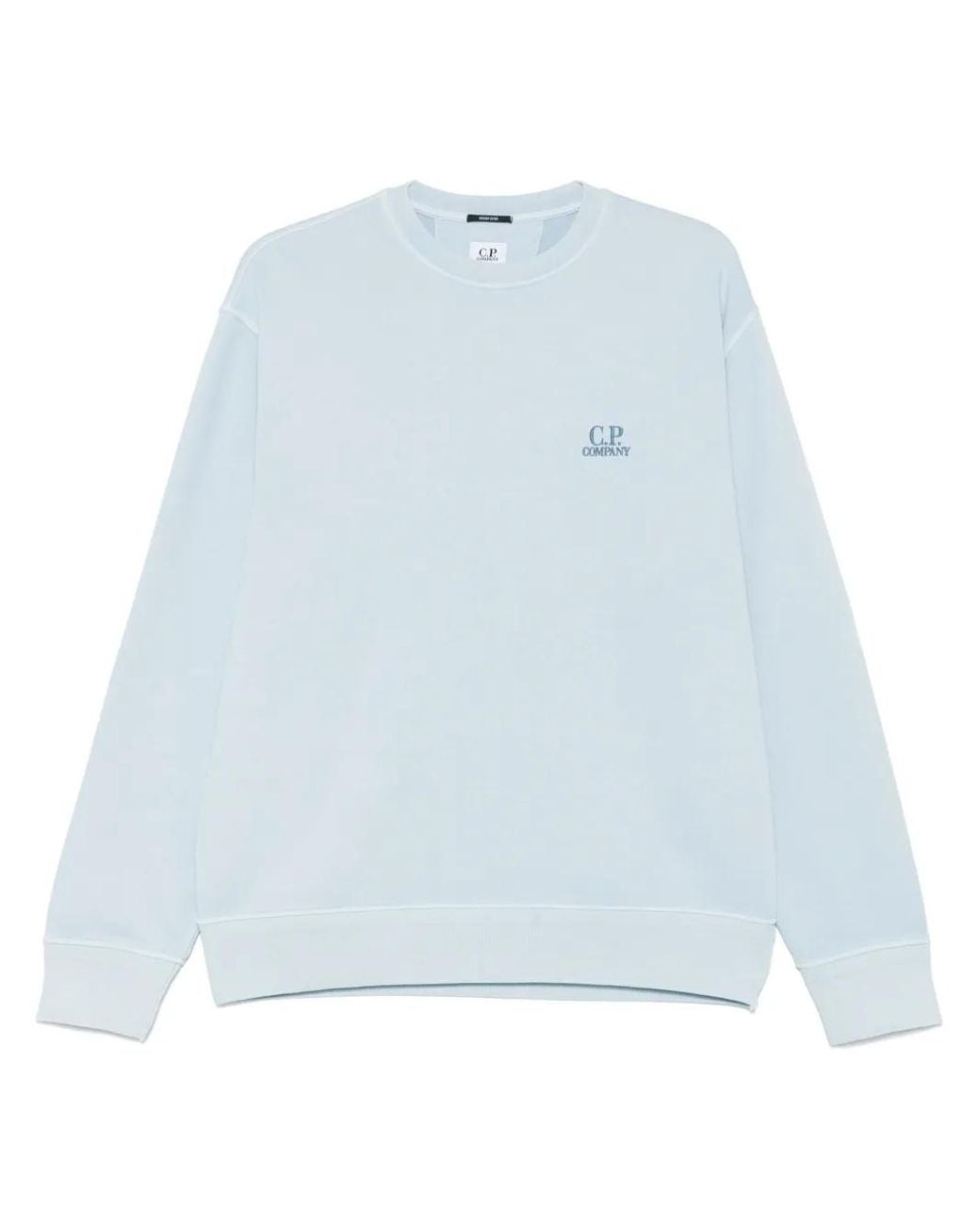 C P Company Blue C.P.Company Logo Embroidered Sweatshirt for men