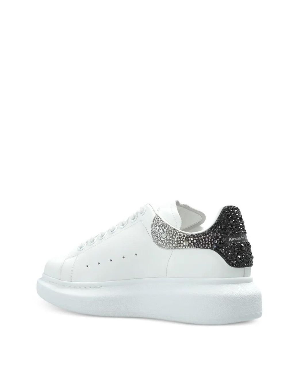 Alexander McQueen White Embellished Sneakers
