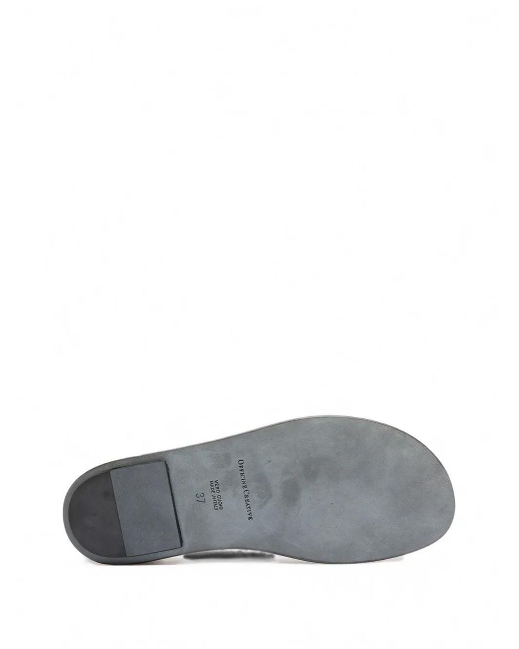 Officine Creative White Fontayne Leather Ballet Flats