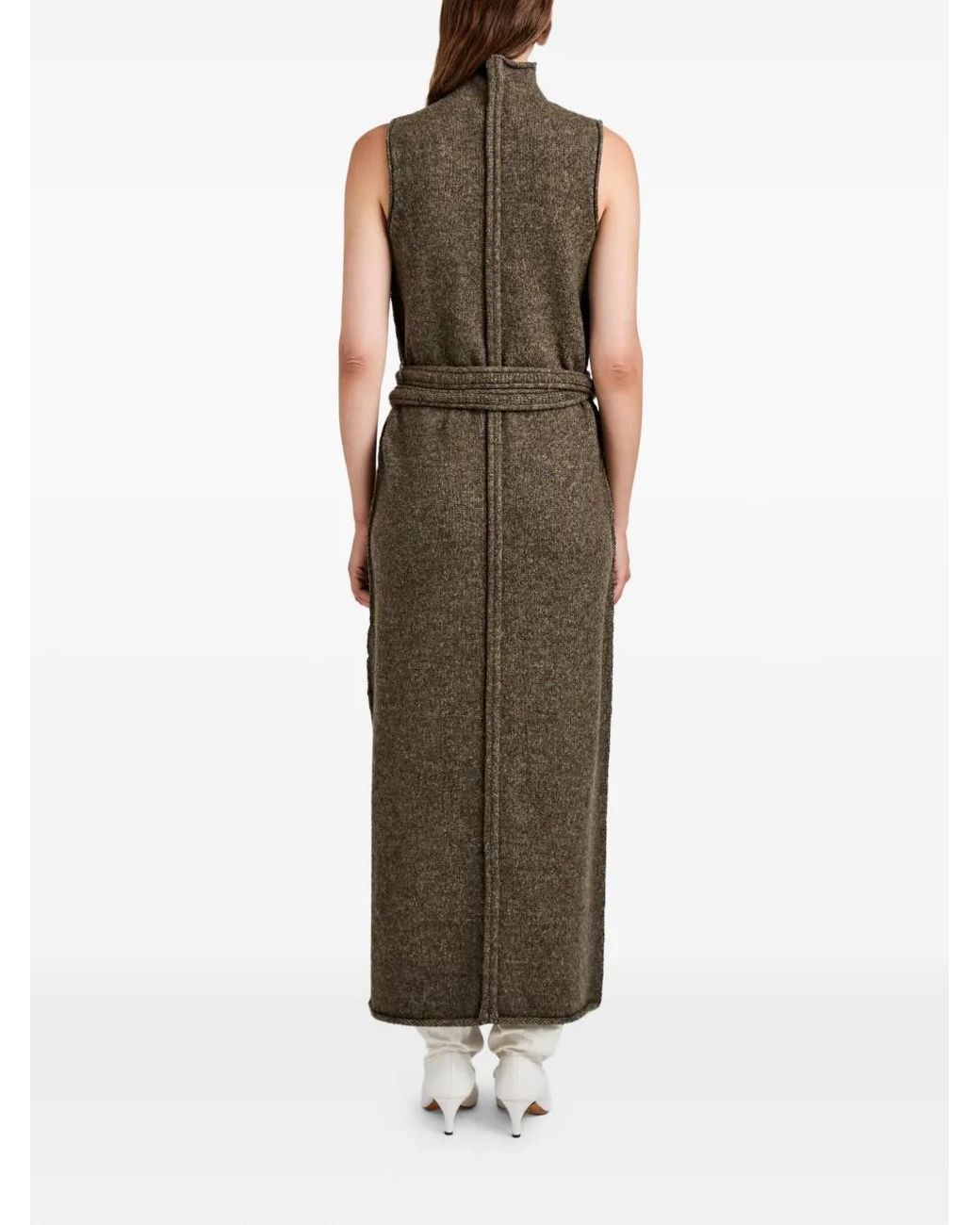 Proenza Schouler Natural Zola Knit Belted Dress