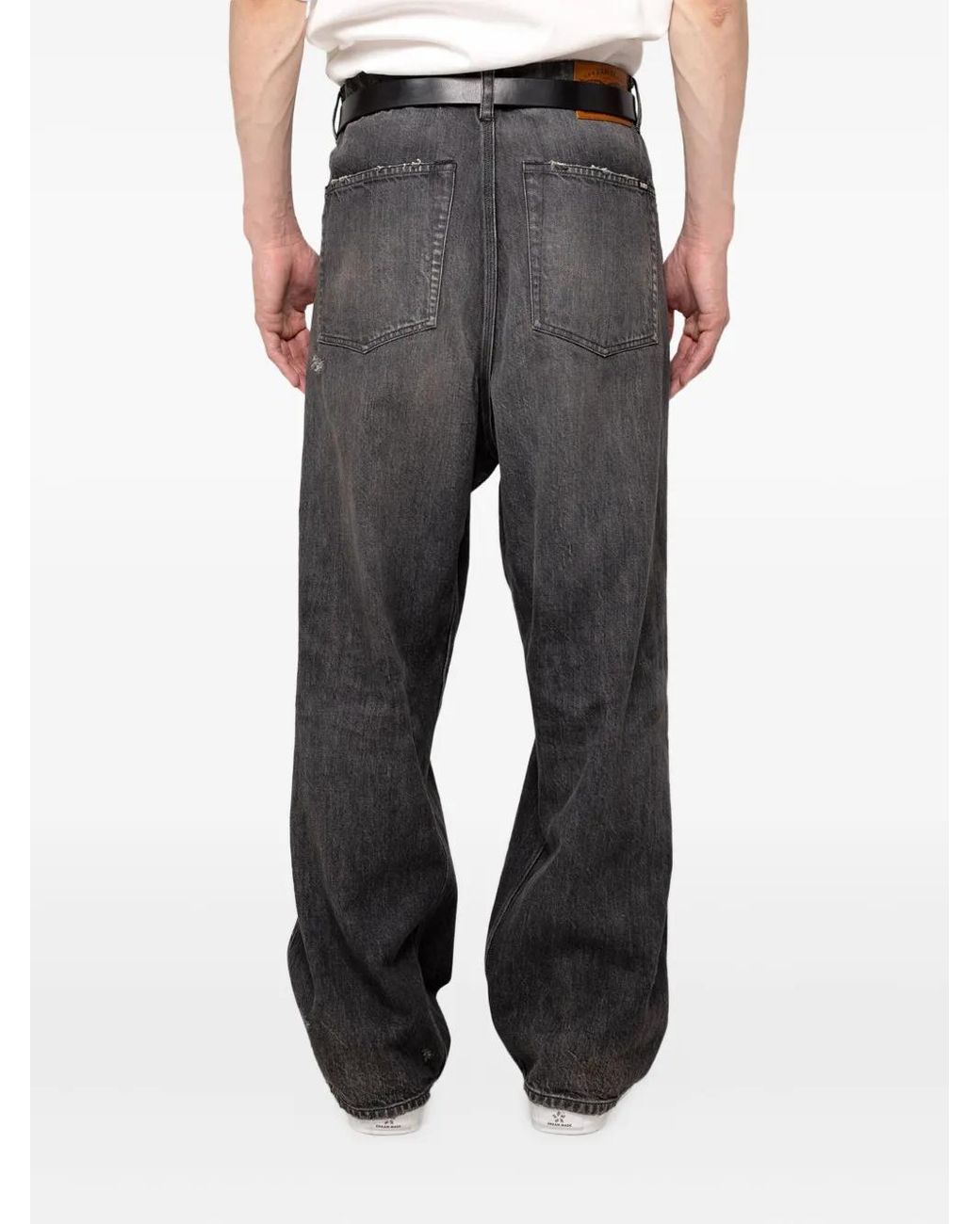 KAMIYA Gray Distressed Jeans for men