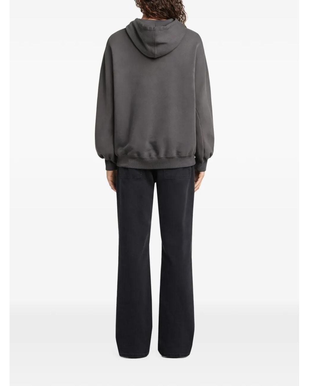 Courreges Gray Oversized Hoodie