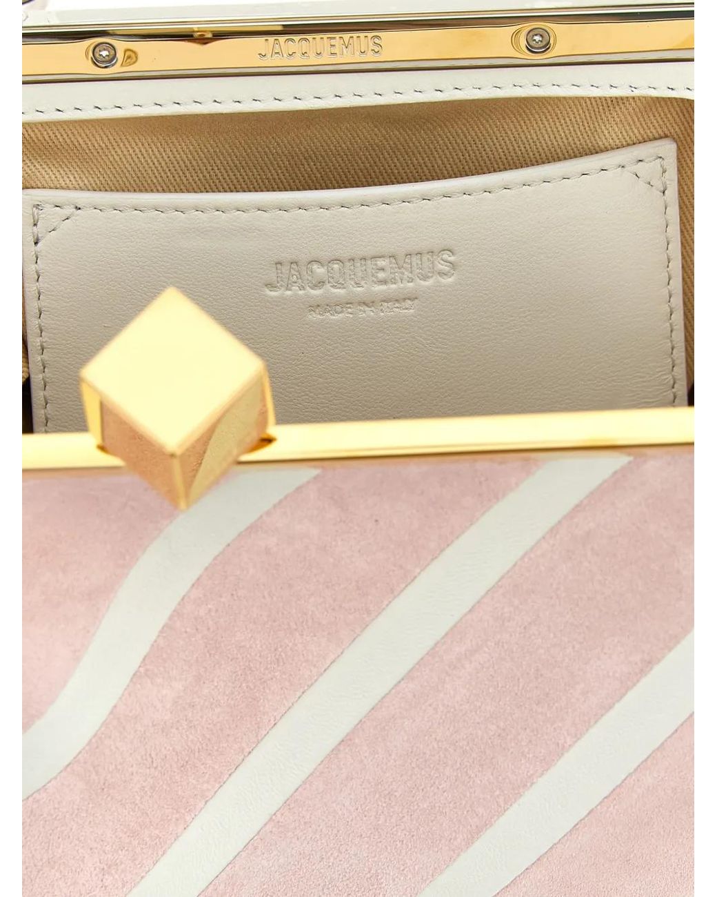 Jacquemus Pink Petite Pochette The Berlingot À Rayures