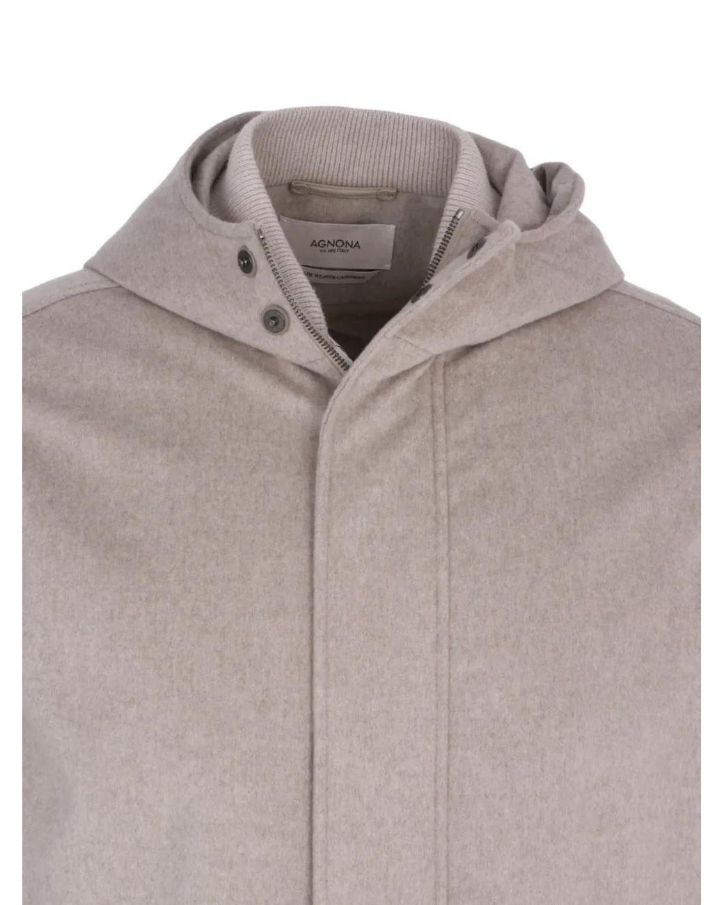 Agnona Caban Kapuzenjacke in Gray für Herren