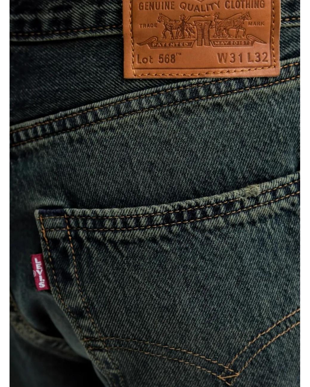 Levi's Green 568 Jeans for men