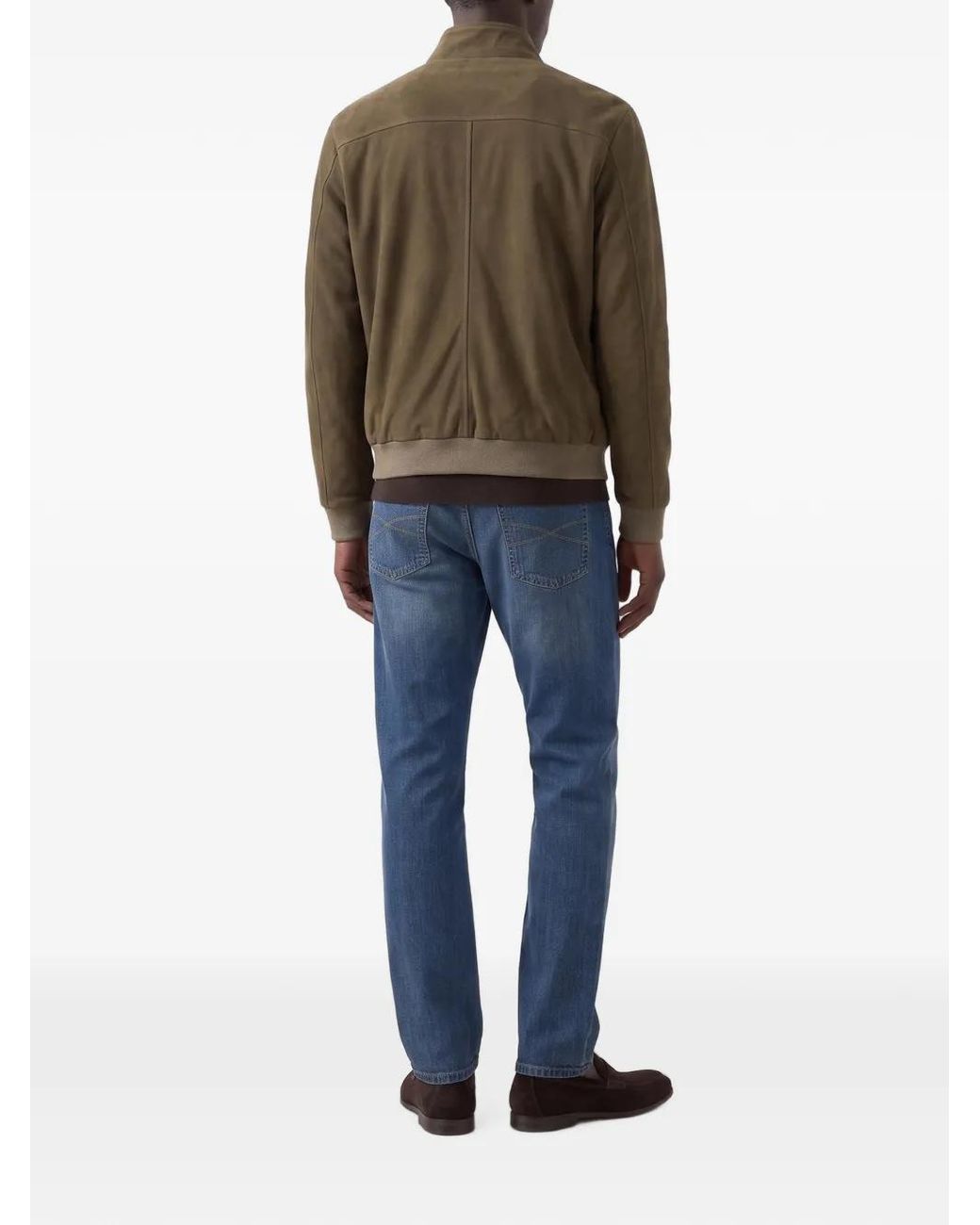 Altum Green Veste En Daim for men