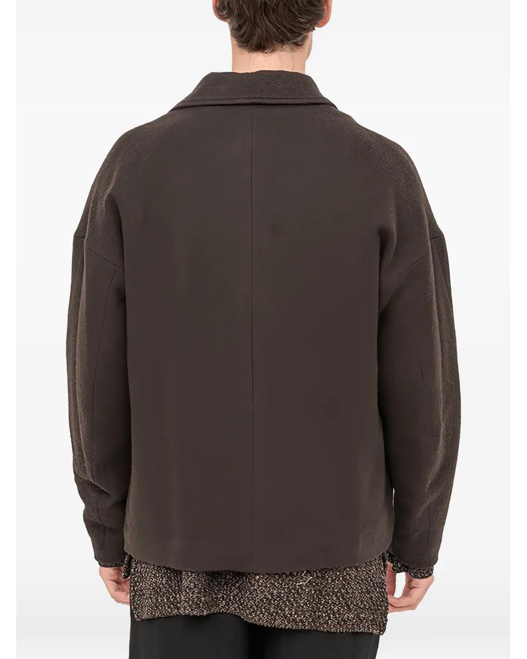 Caban À Simple Boutonnage DEVOA pour homme en coloris Gray