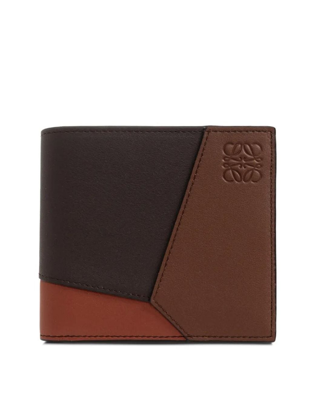 Loewe Brown Puzzle Bi-Fold Wallet for men