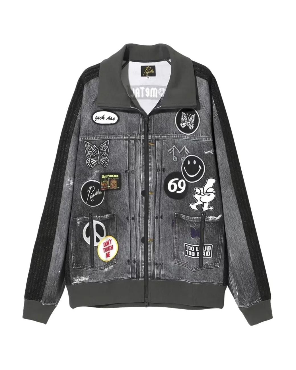 Needles Black X Midnight Studios Denim Track Jacket for men