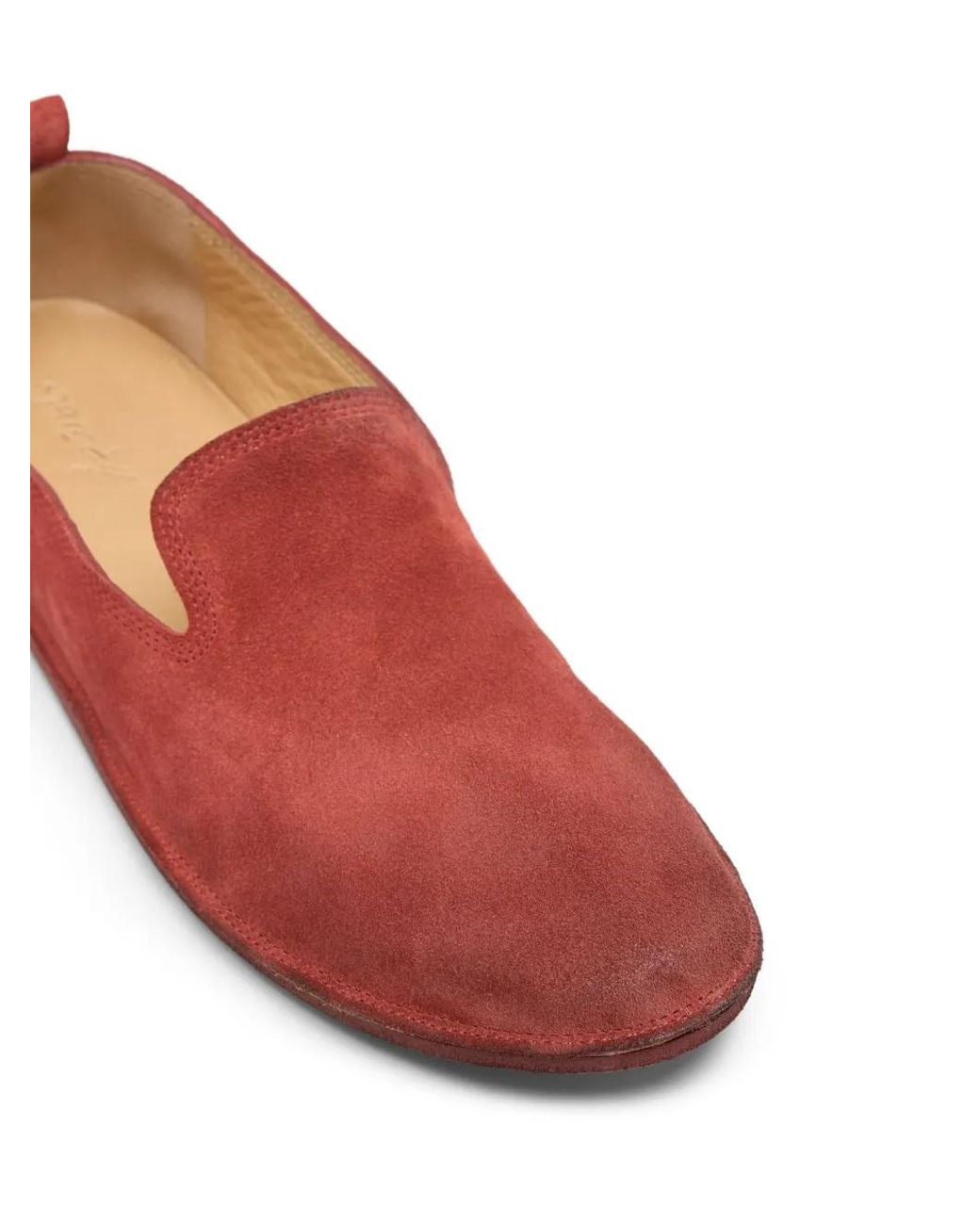 Marsèll Red Strasacco Suede Loafers