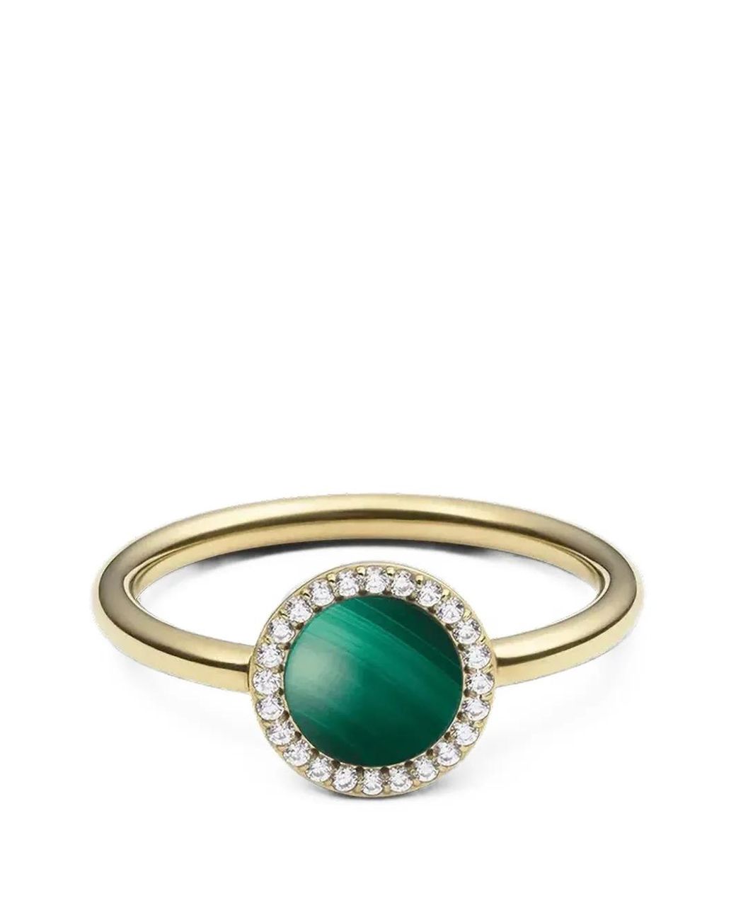 Daniel Wellington Green Round Malachite Ring