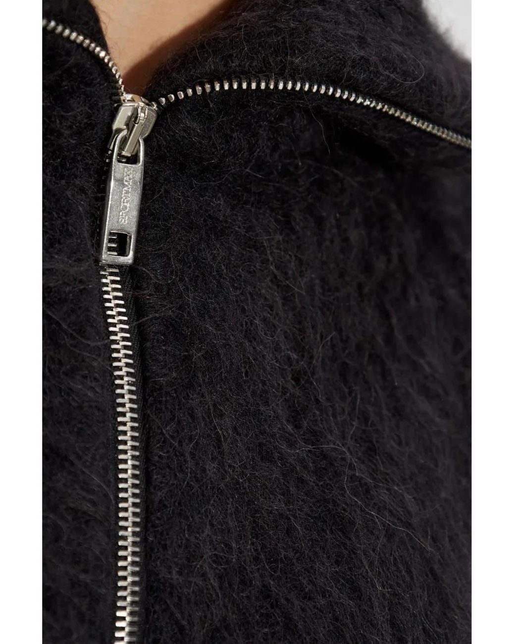 Sportmax Black Half-Zip Sweater