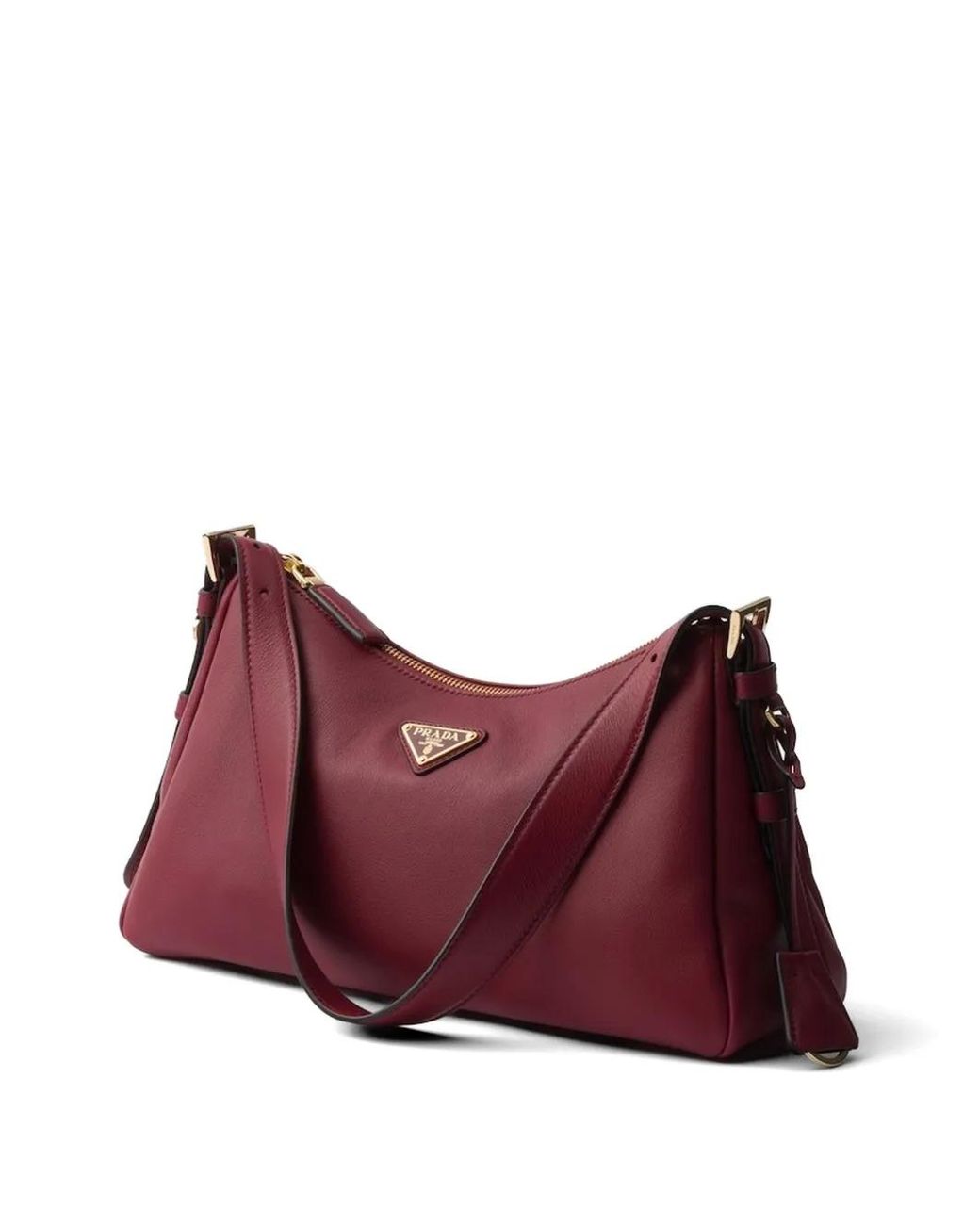 Prada Purple Medium Leather Aimée Shoulder Bag