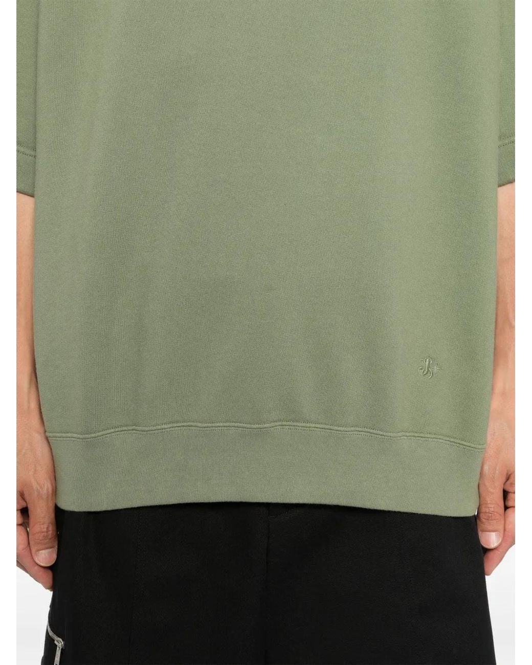 Jil Sander Green Short-Sleeved T-Shirt for men